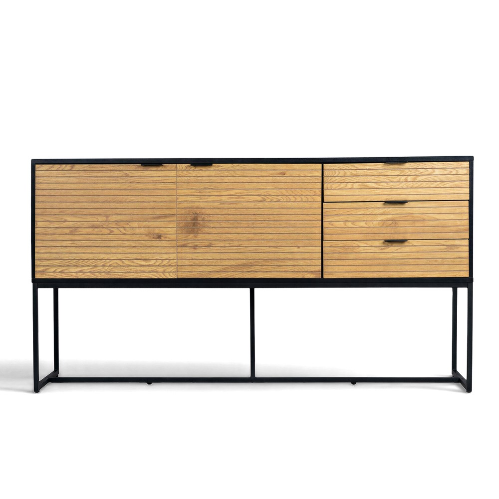 Credenza 'Line' - Rovere/Nero