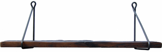 Mensola 'Adel' Vintage - Legno/Ottone