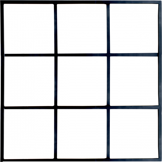 Parete industriale 'New York' S - Nero