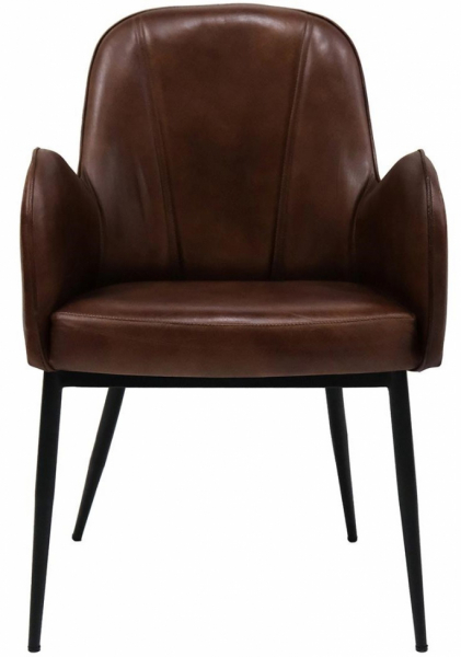 Sedia 'Mickey' - Pelle marrone