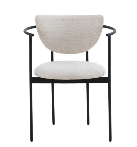 Sedia 'Lunar' - Crema Boucle