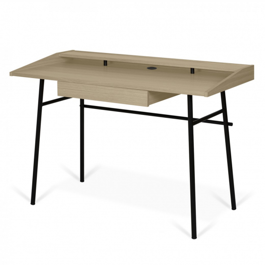 Scrivania 'Punt' - Rovere/Nero