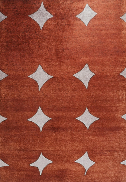 Tappeto 'Calvera' - Rosso