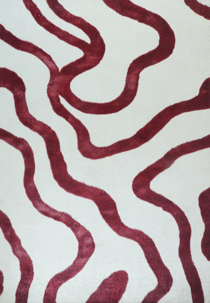 Tappeto 'Heloria' - Rosso/Bianco