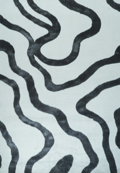 Tappeto 'Heloria' - Nero/Bianco