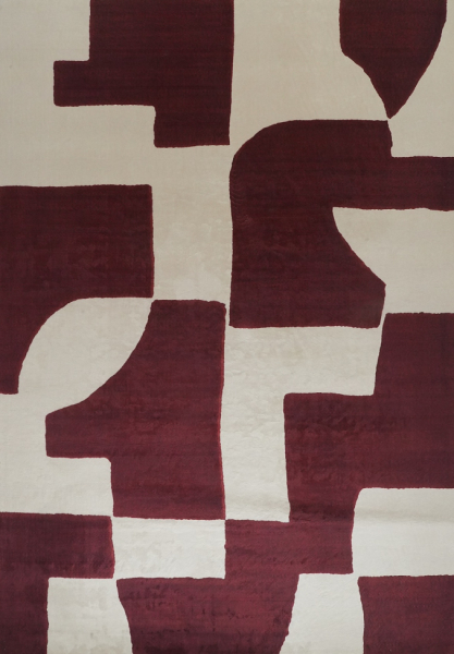 Tappeto 'Velenna' - Rosso/Beige