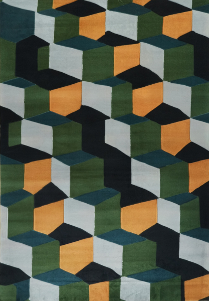 Tappeto 'Velorin' - Verde/Multicolore