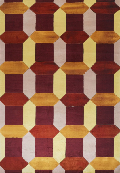 Tappeto 'Oralia' - Rosso/Multicolore