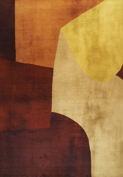 Tappeto 'Ventaro' - Rosso/Arancione