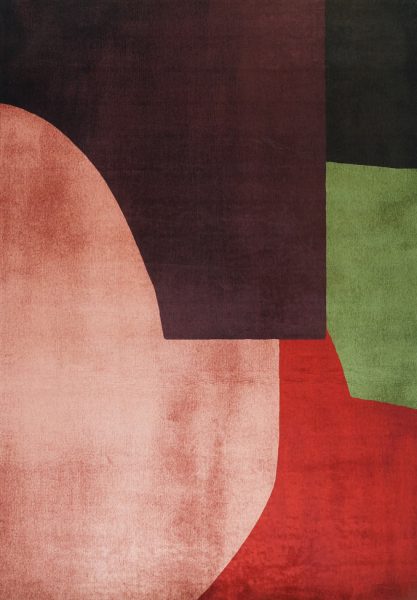 Tappeto 'Savelle' - Rosso/Multicolore