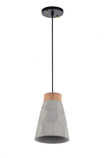 Lampadario 'Mark' - Legno/Cemento