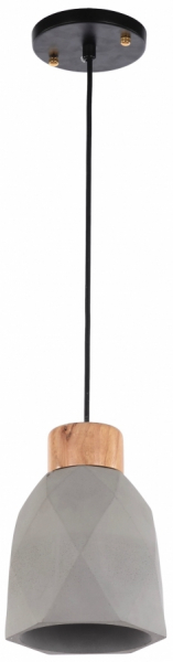 Lampadario 'Mika' - Legno/Cemento