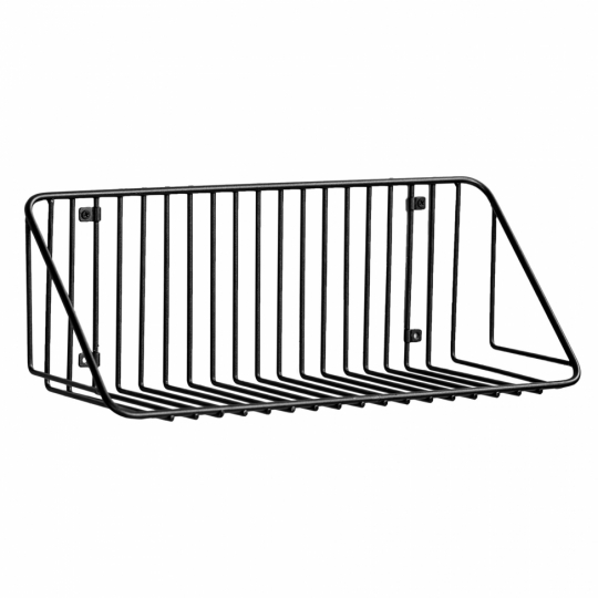 Mensola da parete 'Strings' - Nero/Metallo