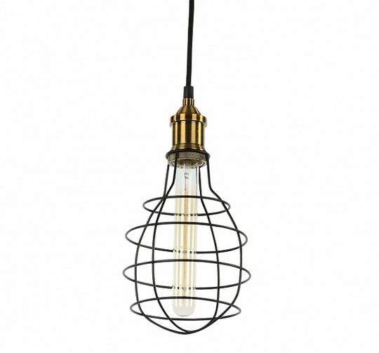 Lampada da soffitto a rete - Nero/Ottone