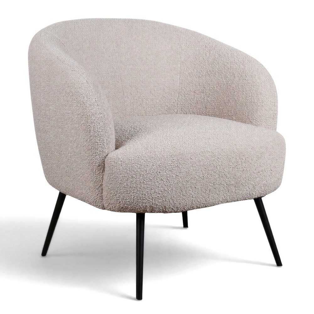 Poltrona 'Capri' - Beige/Bouclé
