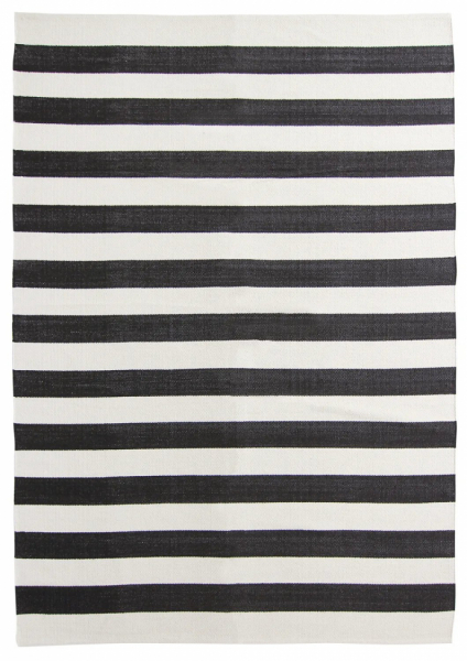 Tappeto in cotone 'Nilo' 200x290cm - Bianco/Nero
