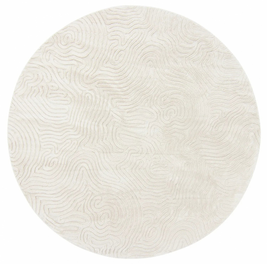 Tappeto rotondo 'Amora' 120cm - Bianco