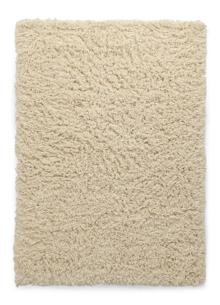 Tappeto Rya 'Fassale Lana Tessuta A Mano' - Beige