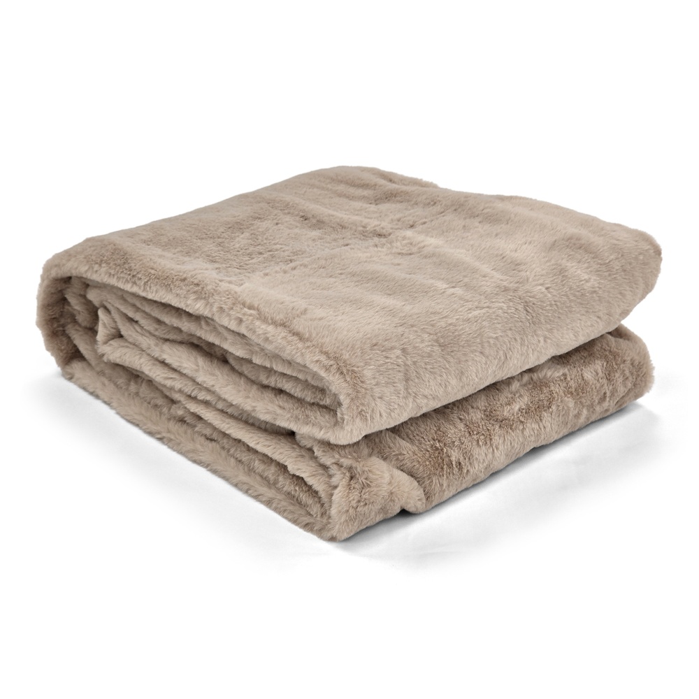 Coperta 'Aranga Super Soft Throw' 130x170cm - Marrone