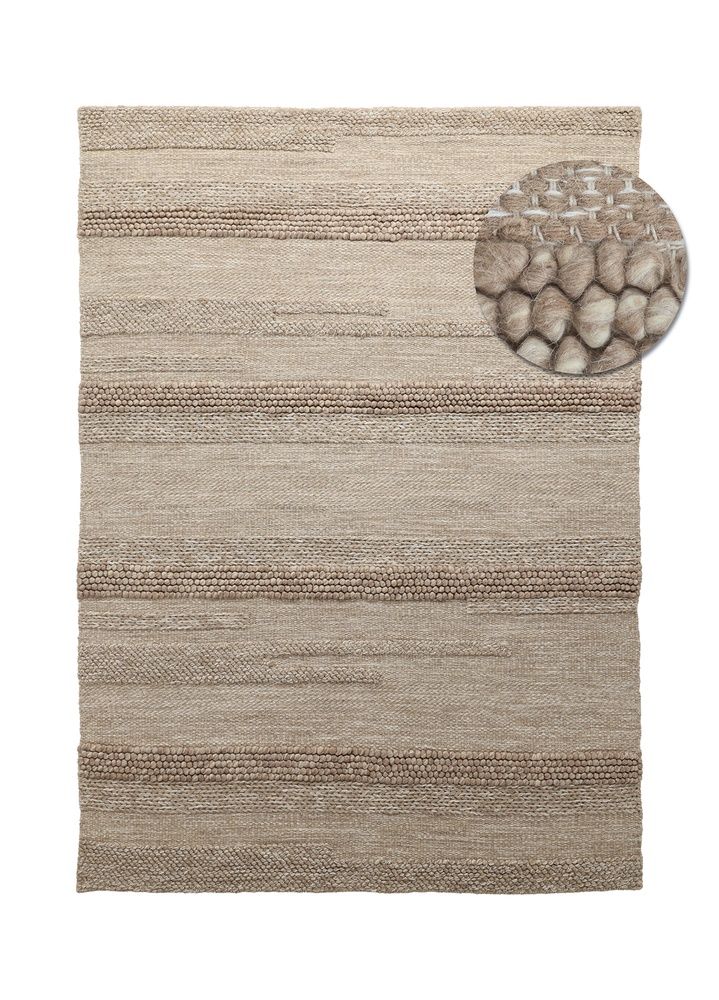Tappeto di lana 'Almaty' - Beige