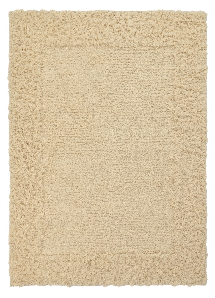 Tappeto Rya 'Melilla Handwoven Wool' - Naturale