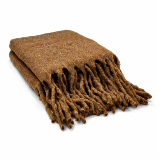 Plaid 'Samantha' 130x170cm - Marrone