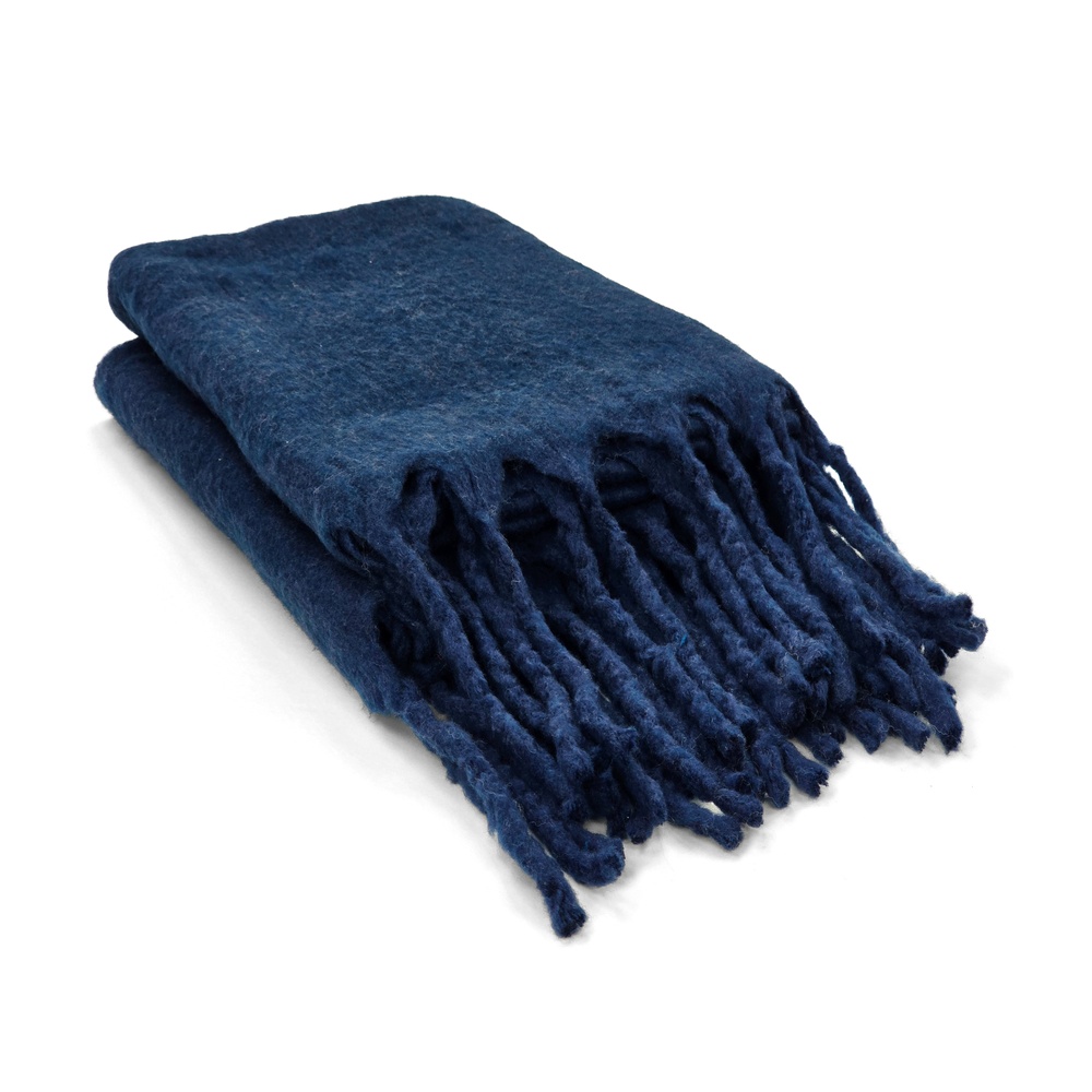 Plaid 'Samantha' 130x170cm - Blu navy