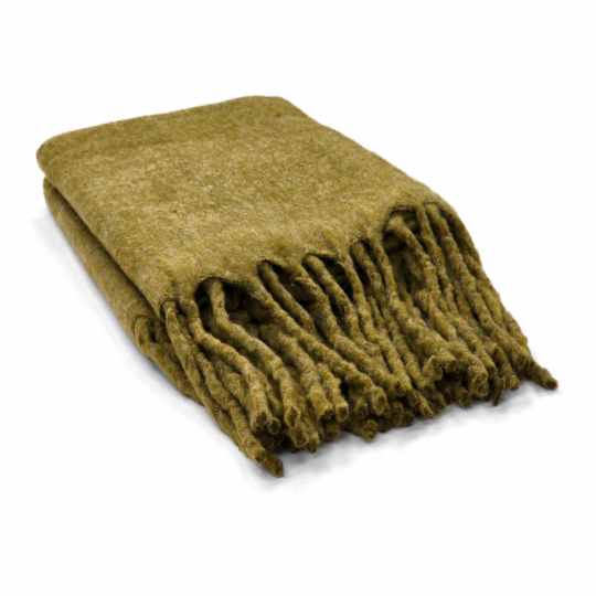 Plaid 'Samantha' 130x170cm - Verde oliva