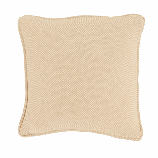 Fodera per cuscino 'Denisa Fishbone' 45x45cm - Beige/bianco
