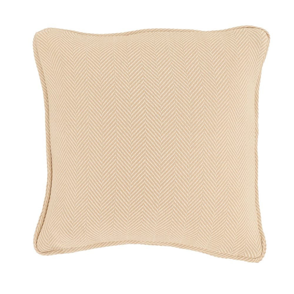 Fodera per cuscino 'Denisa Fishbone' 45x45cm - Beige/bianco