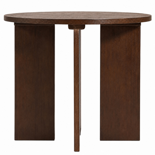 Tavolino 'Cr&eacute;me' Rotondo 55 cm - Noce