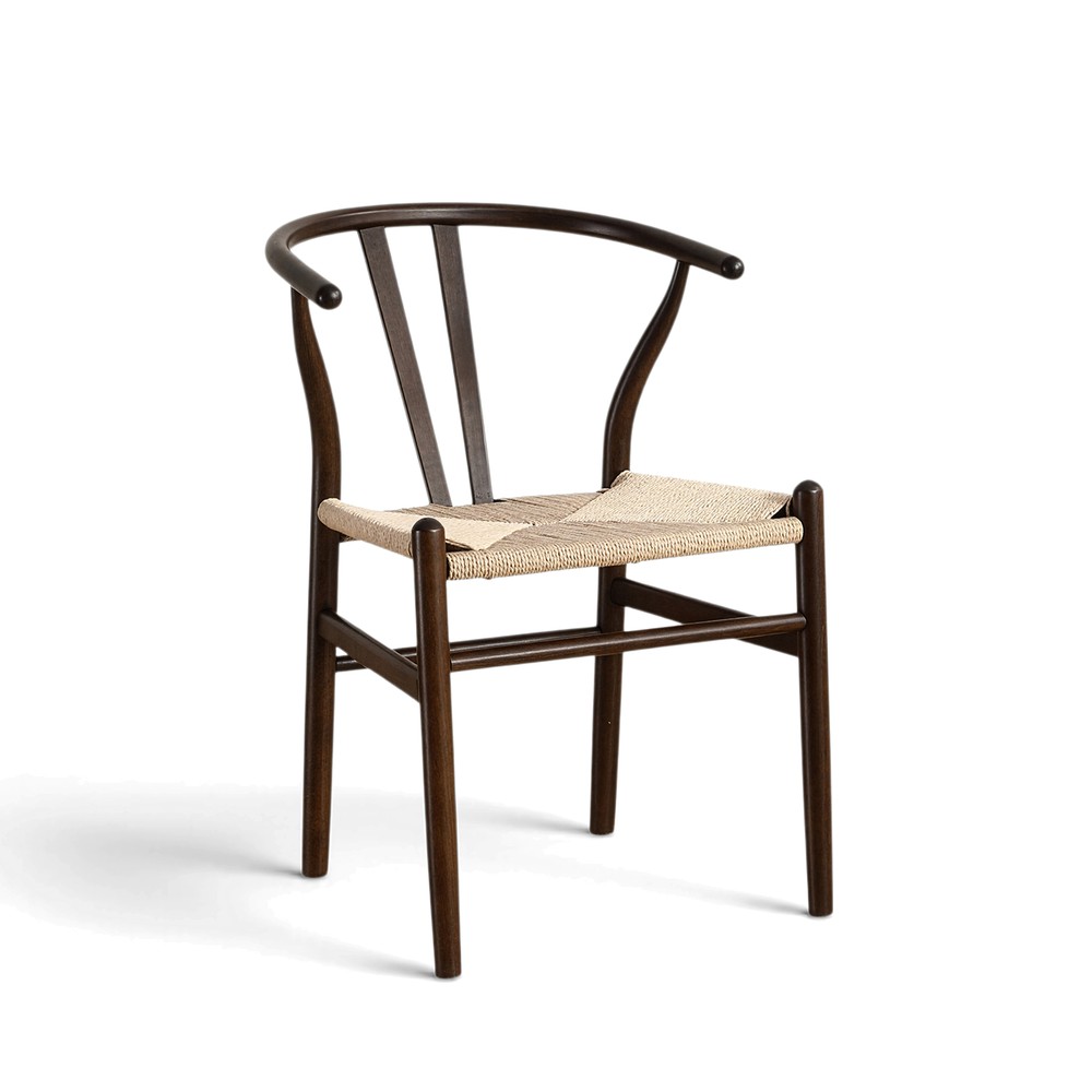Sedia 'Alta' - Noce/Beige