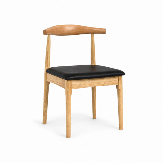 Sedia 'Fager' - Naturale/Nero