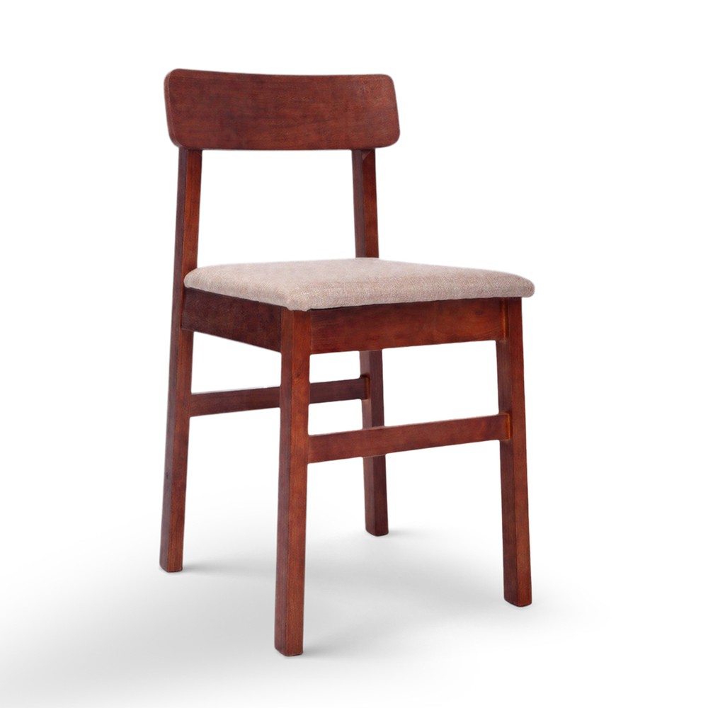 Sedia 'Ålesund' - Noce/Beige