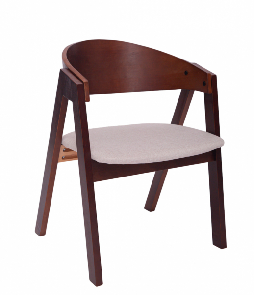 Sedia 'Voss' - Noce/Grigio