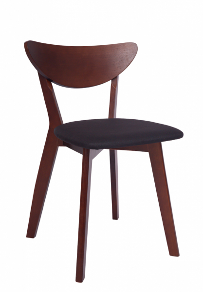 Sedia 'Sirdal' - Noce/Grigio scuro