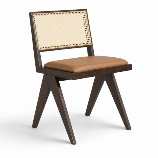 Sedia 'Jean' - Rovere marrone/Beige
