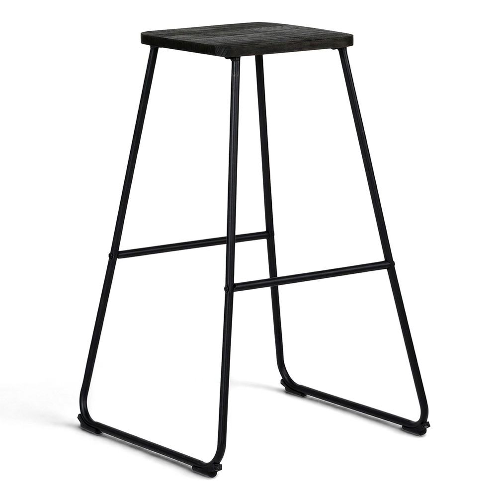 Sgabello 'Bor&aring;s' - Marrone/Nero