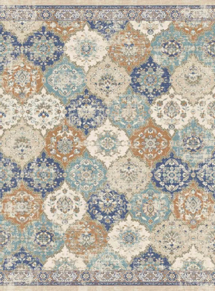 Tappeto Wilton 'Bohemia' 80x150cm - Blu/Multi
