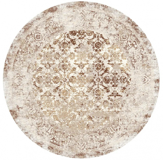 Tappeto rotondo 'Denizli' 200cm - Beige