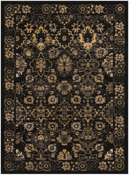 Tappeto Wilton 'Fernana' 200x280cm - Nero/Oro