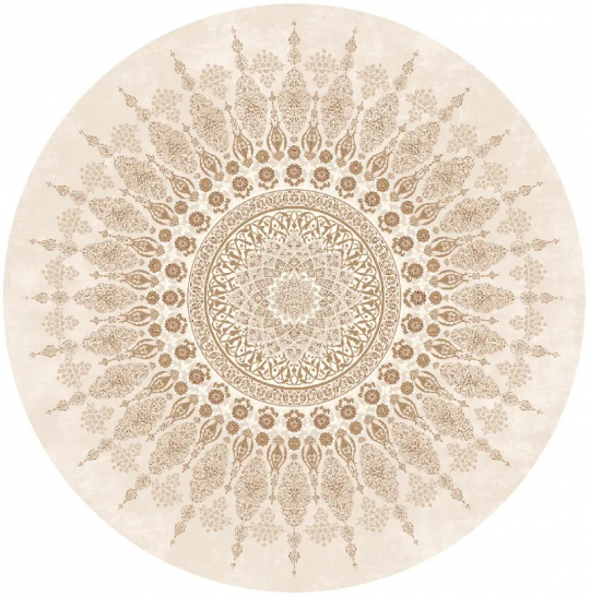 Tappeto rotondo 'Sandrigo' 290cm - Beige