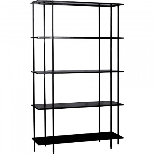 Libreria 'Simple' 5 ripiani - Nero
