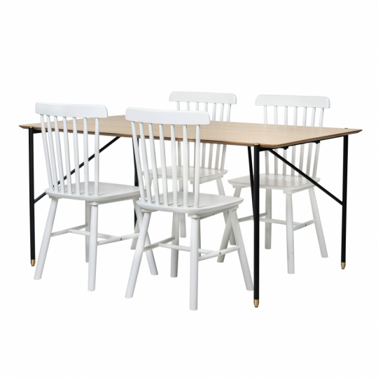 Gruppo di tavoli 'Hornstull Elsa' - 1 Tavolo & 4 Sedie