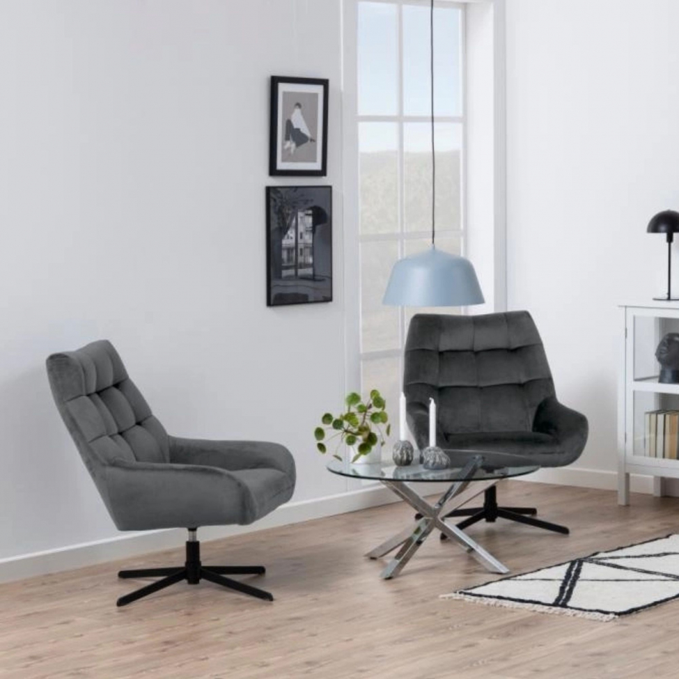 Poltrona 'Paris' - Grigia