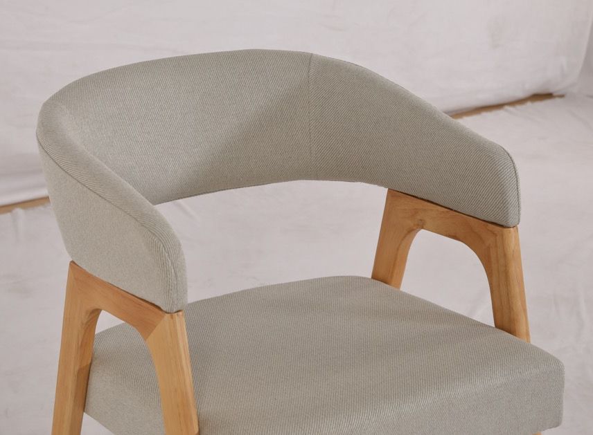 Sedia 'Alba' - Naturale/Grigio