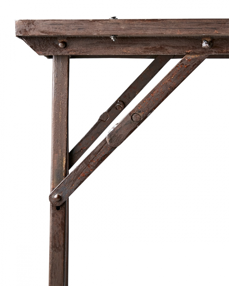 Tavolo pieghevole 'Treasure' 150x62cm - Legno riciclato