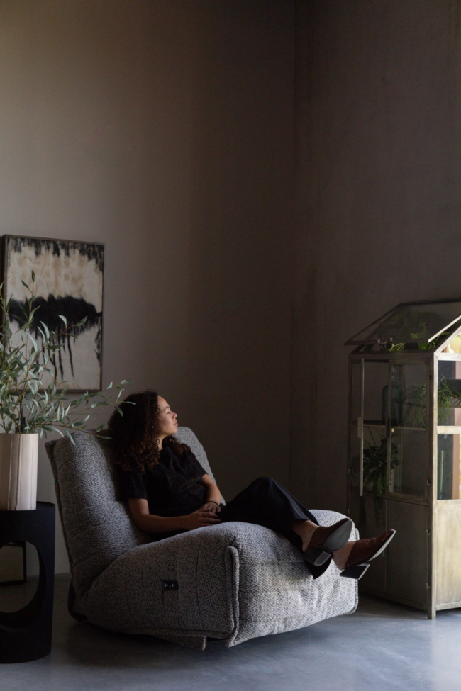 Poltrona regolabile 'Hamilton' - Beige