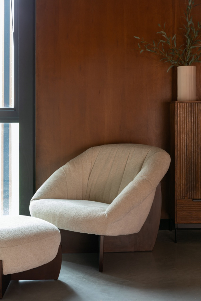 Poggiapiedi 'Emilius' - Beige