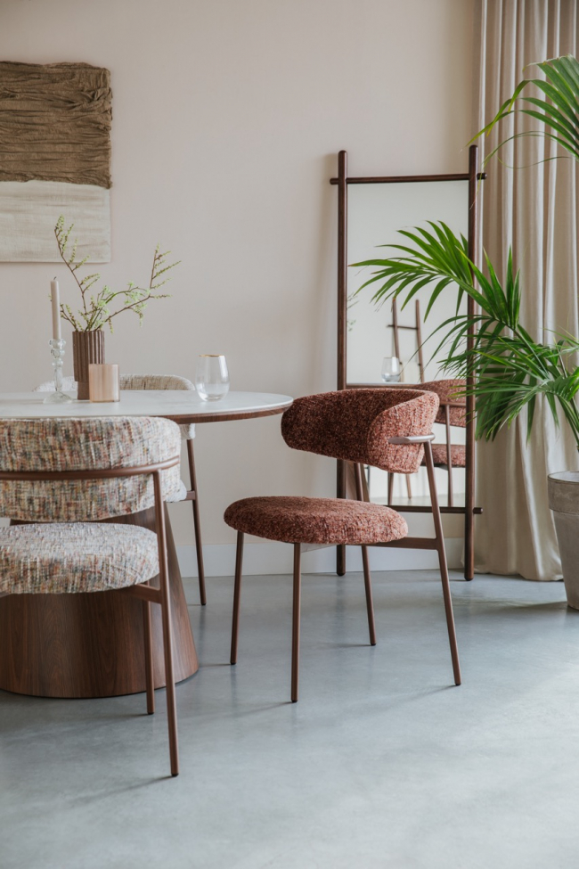 Sedia 'Claes' - Marrone Chiaro